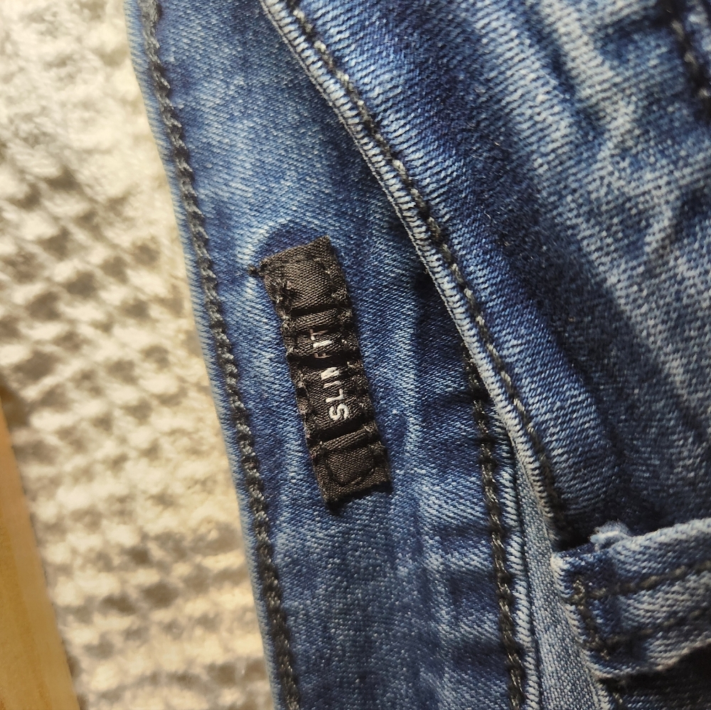 Kenneth Cole Indigo Skinny Jeans Size 32x30 - Picture 4 of 15